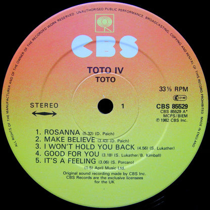 Toto : Toto IV (LP, Album)