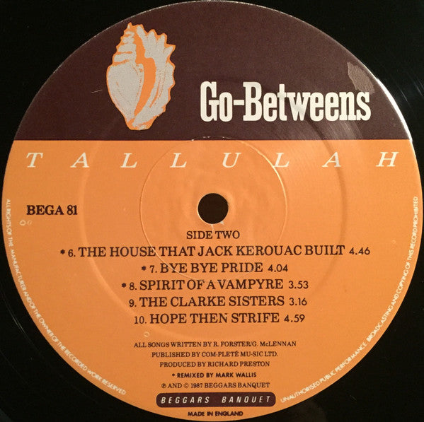 The Go-Betweens : Tallulah (LP, Album)
