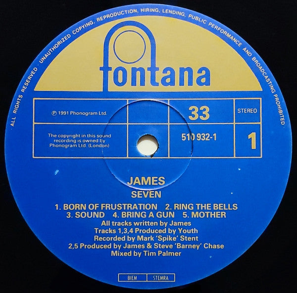 James : Seven (LP, Album)