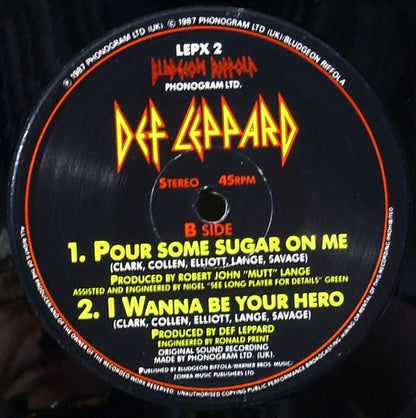 Def Leppard : Pour Some Sugar On Me (12", Single)