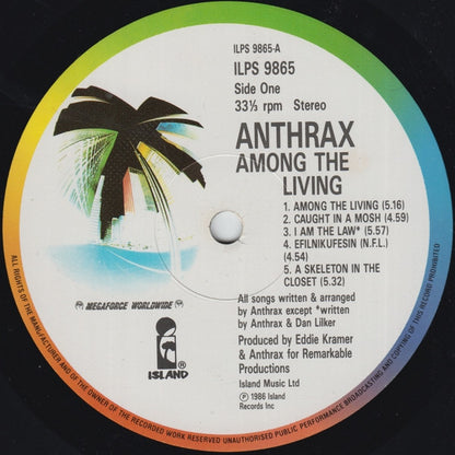 Anthrax : Among The Living (LP, Album)