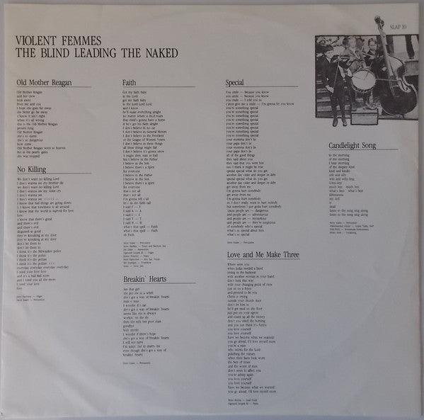 Violent Femmes : The Blind Leading The Naked (LP, Album)