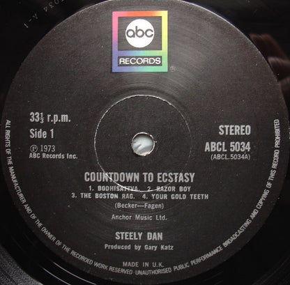 Steely Dan : Countdown To Ecstasy (LP, Album, RE, RP)
