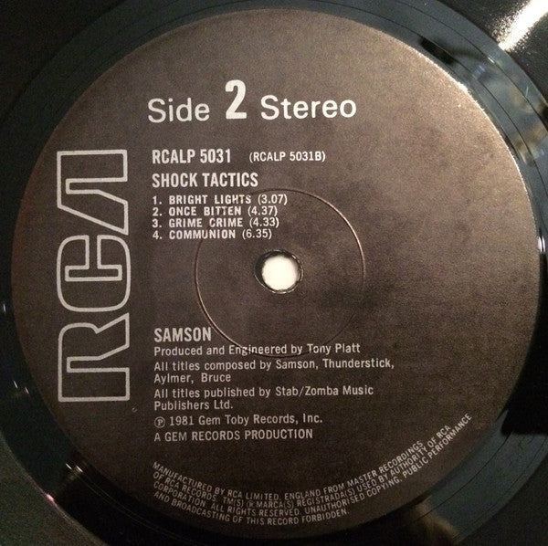 Samson (3) : Shock Tactics (LP, Album)