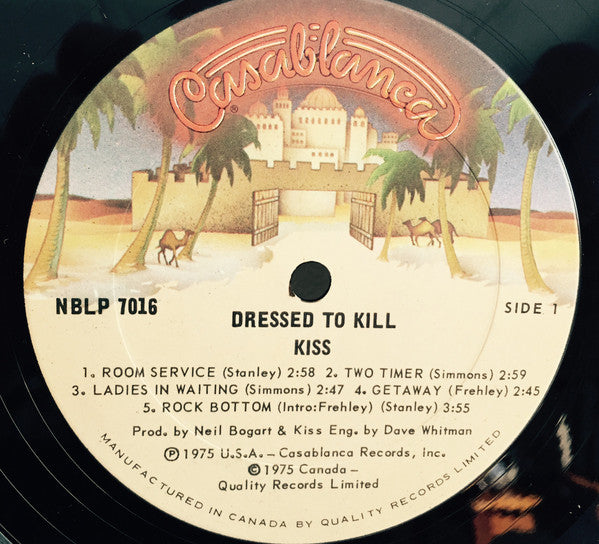 Kiss : Dressed To Kill (LP, Album, RE, Qua)