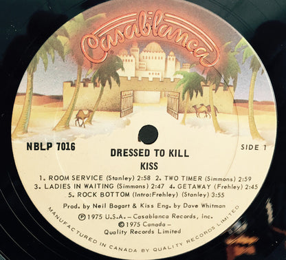 Kiss : Dressed To Kill (LP, Album, RE, Qua)