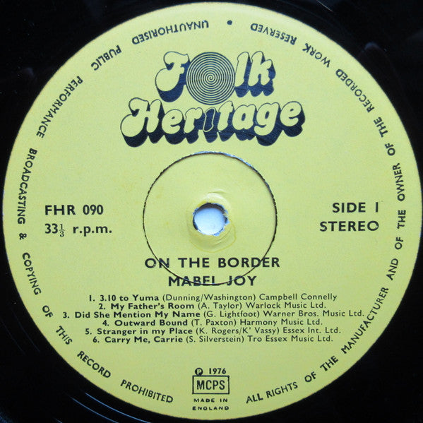 Mabel Joy (2) : On The Border (LP)