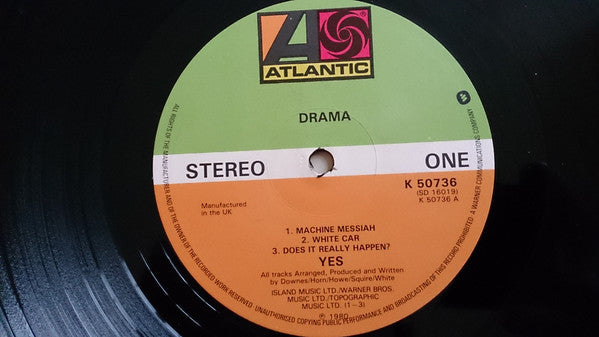 Yes : Drama (LP, Album, Gat)