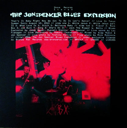 The Jon Spencer Blues Explosion : That's It Baby Right Now We Got To Do It Let's Dance! (LP, RSD, Ltd, Pin)