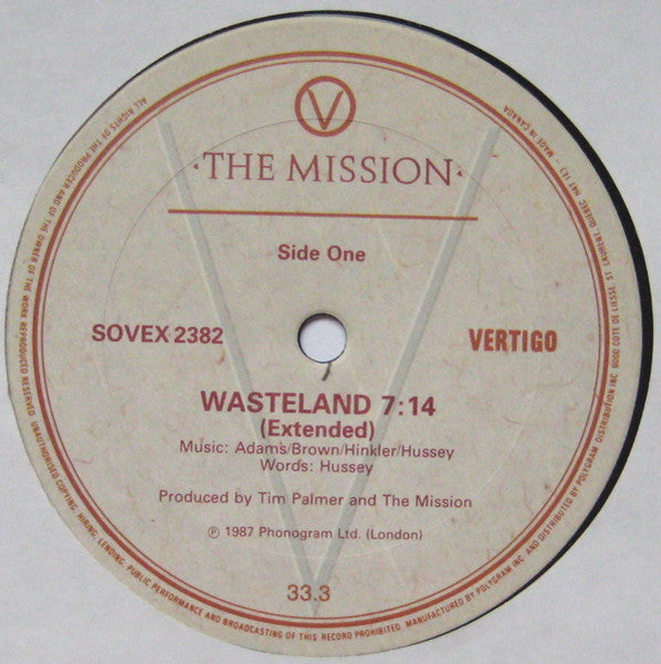 The Mission : Wasteland (12", EP, Ltd)