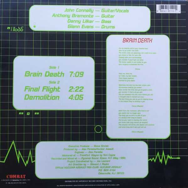 Nuclear Assault : Brain Death (12", EP, Cam)