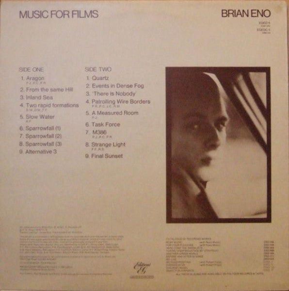 Brian Eno : Music For Films (LP, Album, RE)