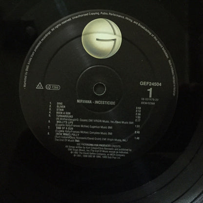 Nirvana : Incesticide (LP, Comp)