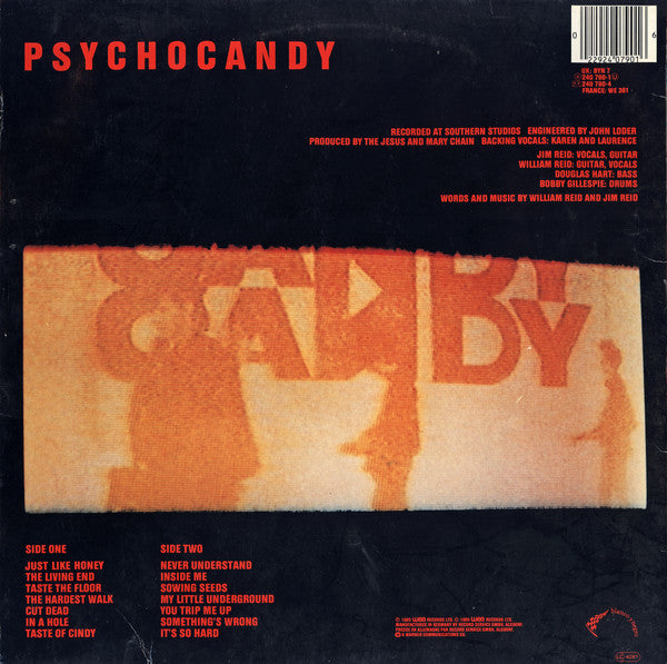 The Jesus And Mary Chain : Psychocandy (LP, Album, RP)