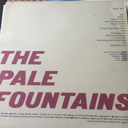 The Pale Fountains : ... From Across The Kitchen Table (LP, Album, RE)