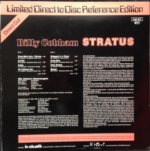 Billy Cobham's Glassmenagerie* : Stratus (LP, Album, Ltd, Dir)