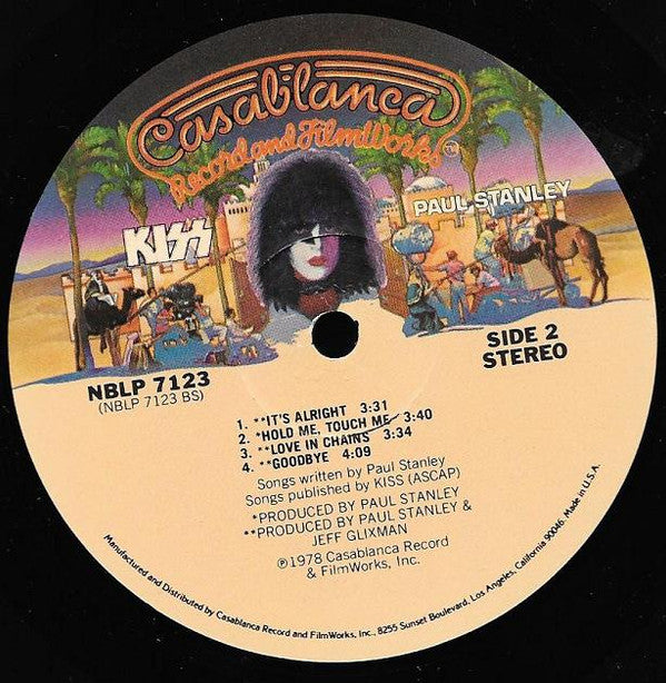 Kiss, Paul Stanley : Paul Stanley (LP, Album, Rai)