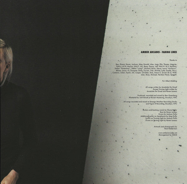 Amber Arcades : Fading Lines (LP, Album, Gre)