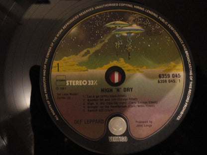 Def Leppard : High 'N' Dry (LP, Album)