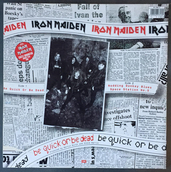 Iron Maiden : Be Quick Or Be Dead (12", Single, Gat)