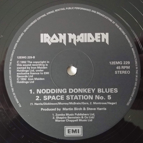 Iron Maiden : Be Quick Or Be Dead (12", Single, Gat)