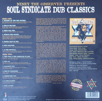 Soul Syndicate* : Niney The Observer Presents Soul Syndicate Dub Classics (LP, Comp)