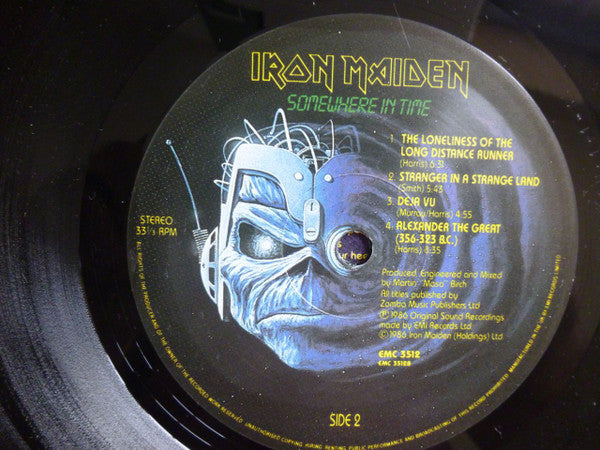 Iron Maiden : Somewhere In Time (LP, Album, RE)