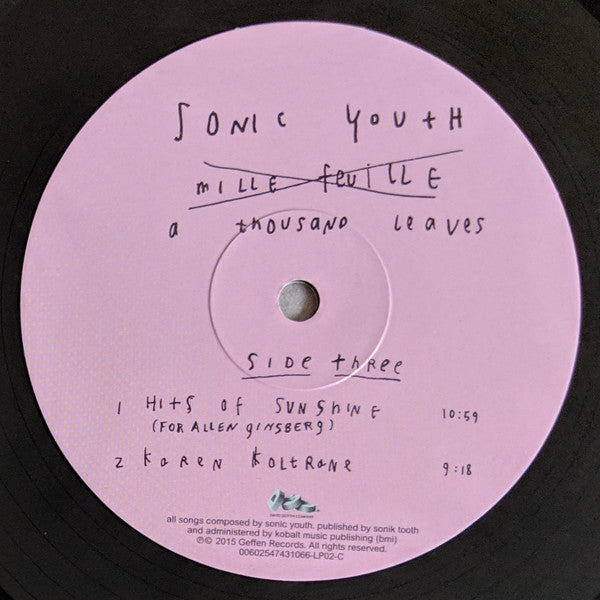 Sonic Youth : A Thousand Leaves (2xLP, Album, RE, 180)