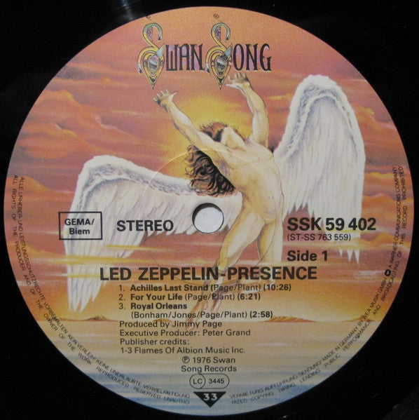 Led Zeppelin : Presence (LP, Album, RE)