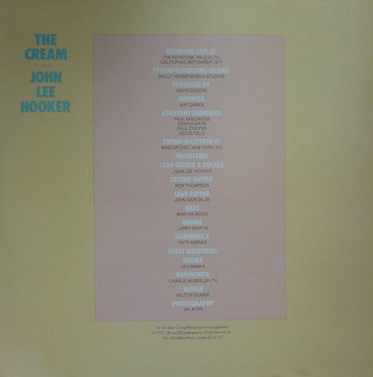 John Lee Hooker : The Cream (2xLP, Album, RE)