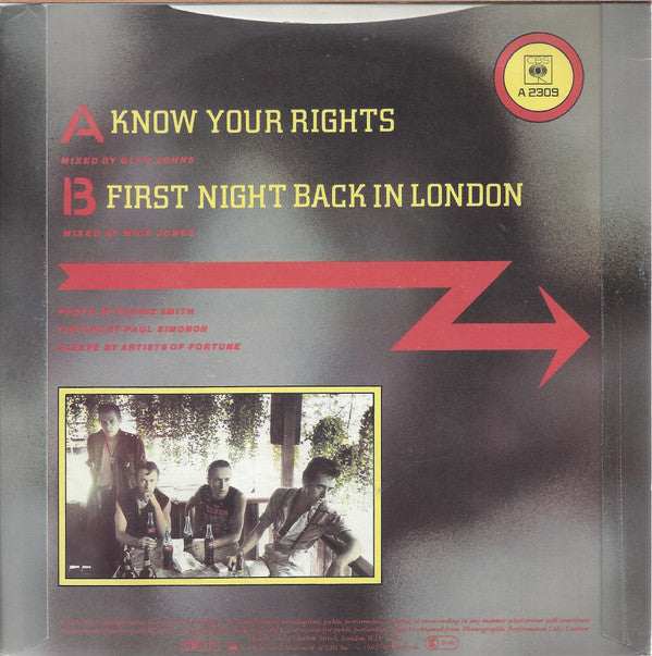 The Clash : Know Your Rights (7", Single, Sti)