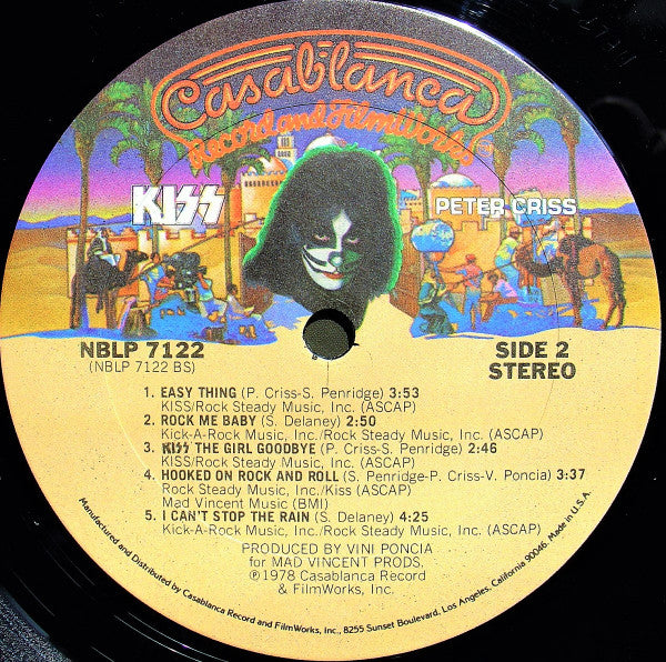 Kiss, Peter Criss : Peter Criss (LP, Album, Ter)