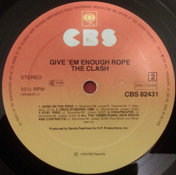 The Clash : Give 'Em Enough Rope (LP, Album)