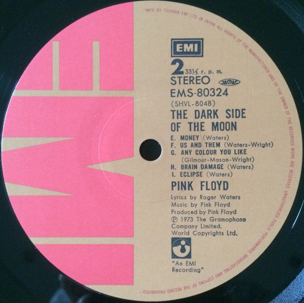 Pink Floyd = Pink Floyd : The Dark Side Of The Moon = 狂気 (LP, Album, RP, 2nd)