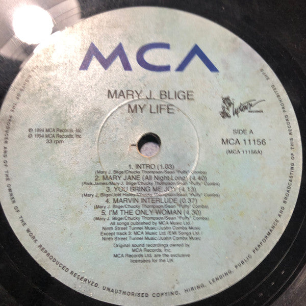 Mary J. Blige : My Life (2xLP, Album)