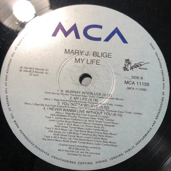 Mary J. Blige : My Life (2xLP, Album)