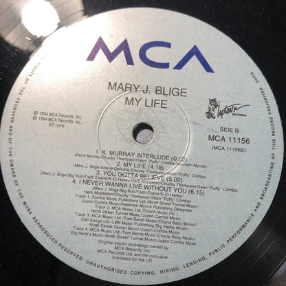 Mary J. Blige : My Life (2xLP, Album)