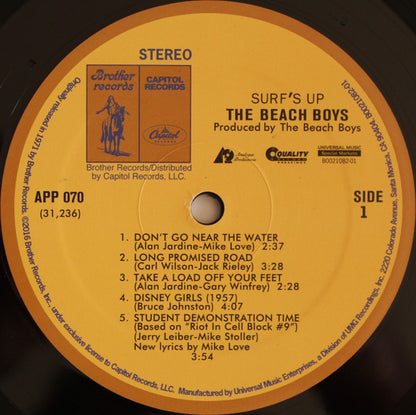 The Beach Boys : Surf's Up (LP, Album, Ltd, RE, RM, 200)