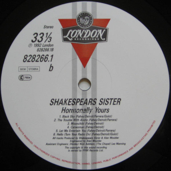 Shakespears Sister* : Hormonally Yours (LP, Album)