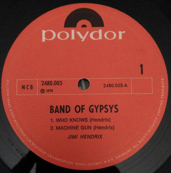 Hendrix* : Band Of Gypsys (LP, Album, 150)