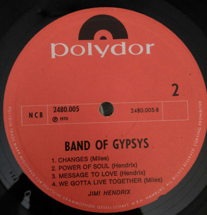 Hendrix* : Band Of Gypsys (LP, Album, 150)