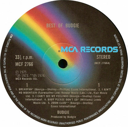 Budgie : Best Of Budgie (LP, Comp)