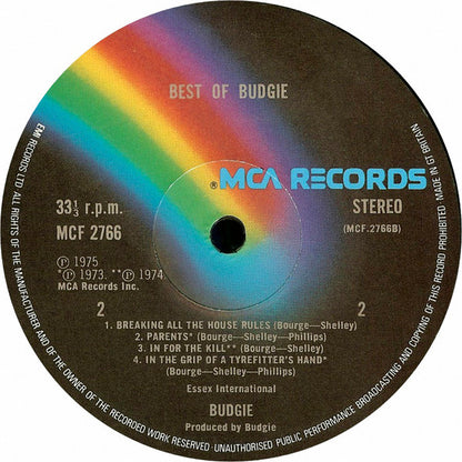 Budgie : Best Of Budgie (LP, Comp)