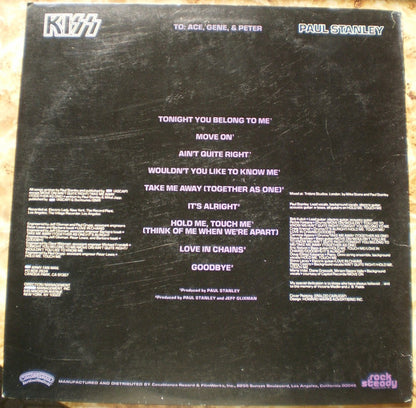Kiss, Paul Stanley : Paul Stanley (LP, Album, Spe)
