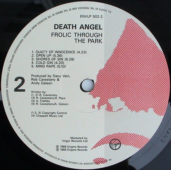 Death Angel (2) : Frolic Through The Park (LP, Album)