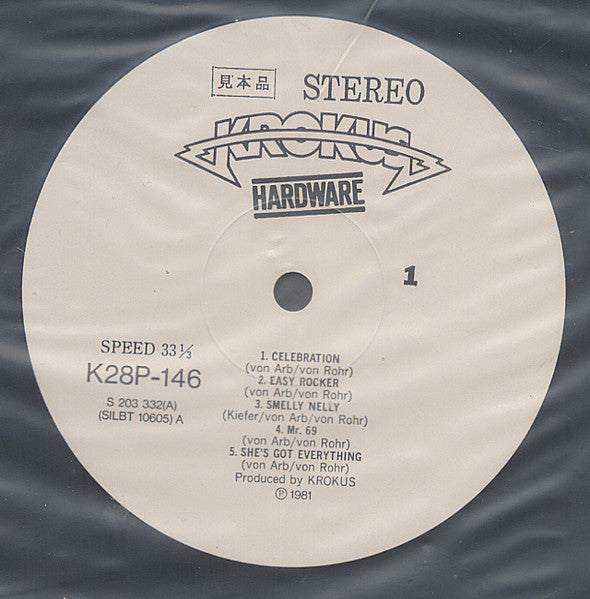 Krokus : Hardware (LP, Album, Promo)