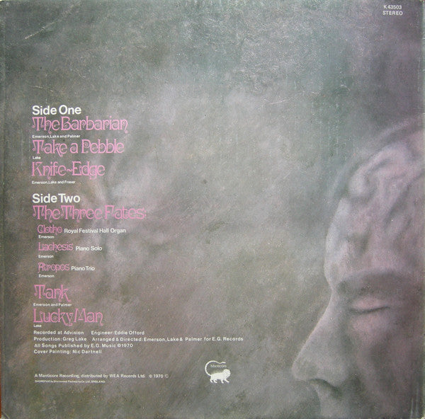 Emerson Lake & Palmer* : Emerson Lake & Palmer (LP, Album, RE)