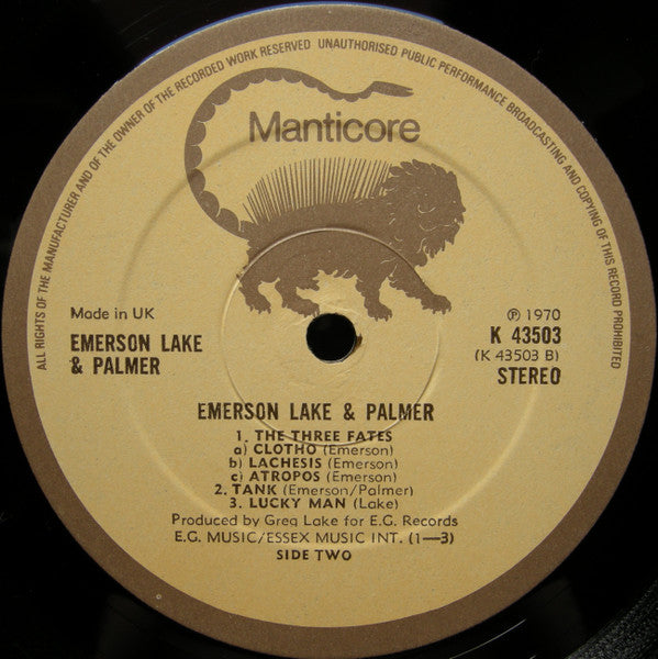 Emerson Lake & Palmer* : Emerson Lake & Palmer (LP, Album, RE)