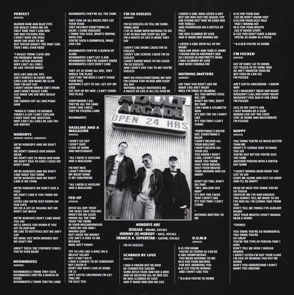 Nobodys : Short Songs For Short Attention Spans (LP, Gre)
