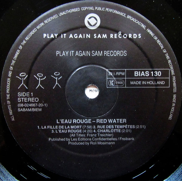 The Young Gods : L'Eau Rouge - Red Water (LP, Album)